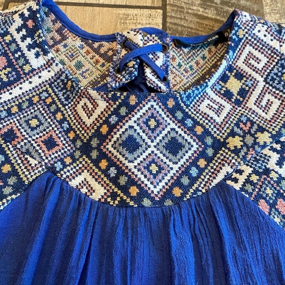 Doe & Rae Royal Blue Tank with Embroidered Accents - Picture 11 of 13